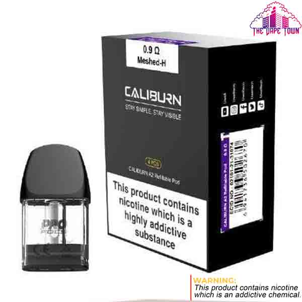 UWELL CALIBURN A2 REFILLABLE POD MESHED 0.9 OHM