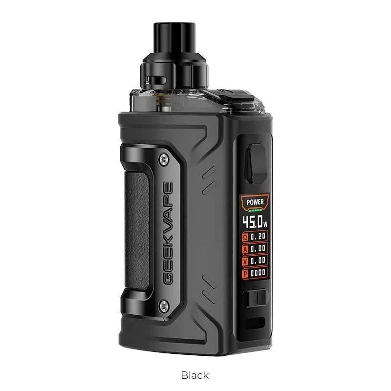 Black Geekvape device on a white background