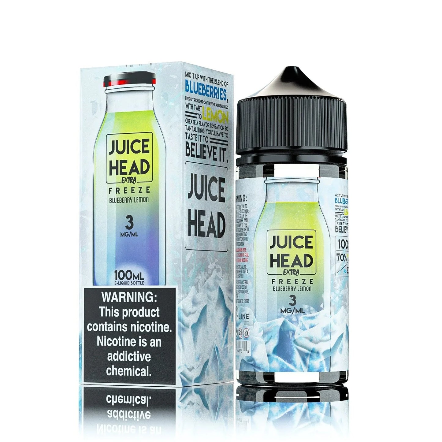 JUICE HEAD EXTRA FREEZE BLUEBERRY LEMON 100 ML 3 MG