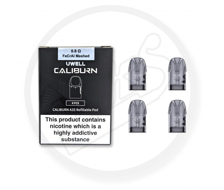 UWELL CALIBURN A3S REFILLABLE POD 0.8 OHM