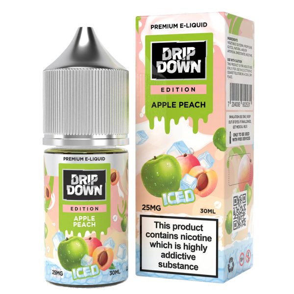 DRIP DOWN APPLE PEACH ICED 0/25/50 MG