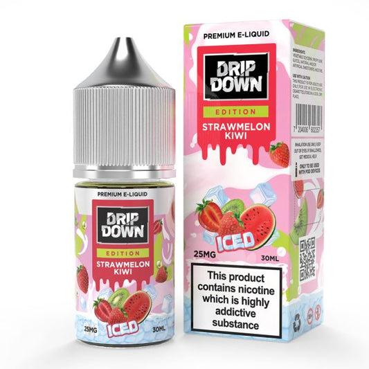 DRIP DOWN STRAW MELON KIWI ICED 0/3/25/50 MG