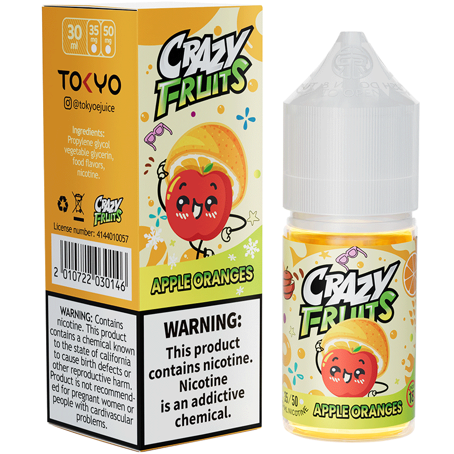 TOKYO CRAZY FRUITS APPLE ORANGE 35MG