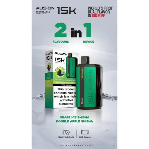 IVG Fusion Dual FLAVOUR 15k Puffs Disposable At Best Price In Pakistan