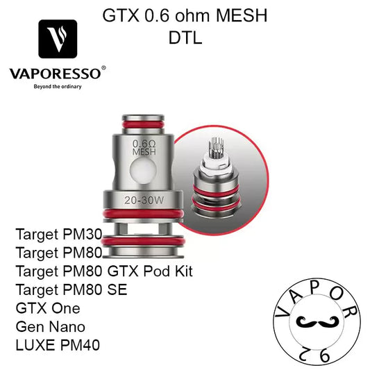 VAPORESSO GTX 0.6 OHM MESH COIL