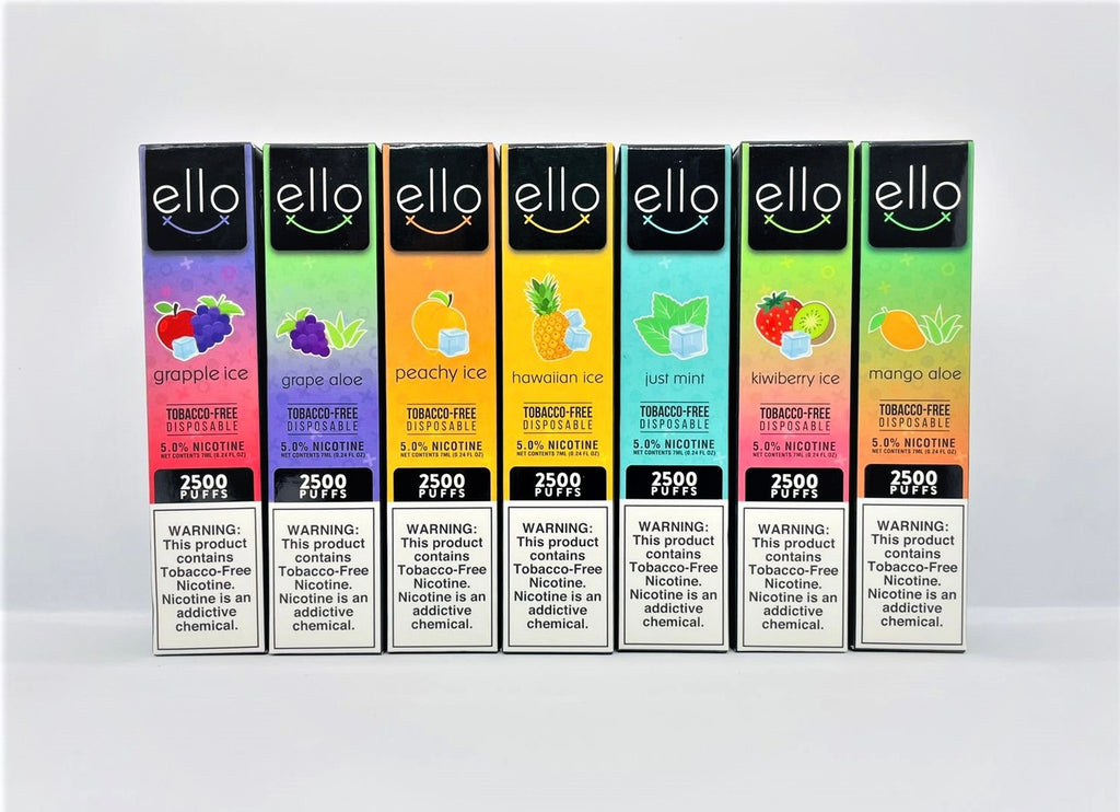 ELLO DISPOSABLE 2500 PUFFS 5%